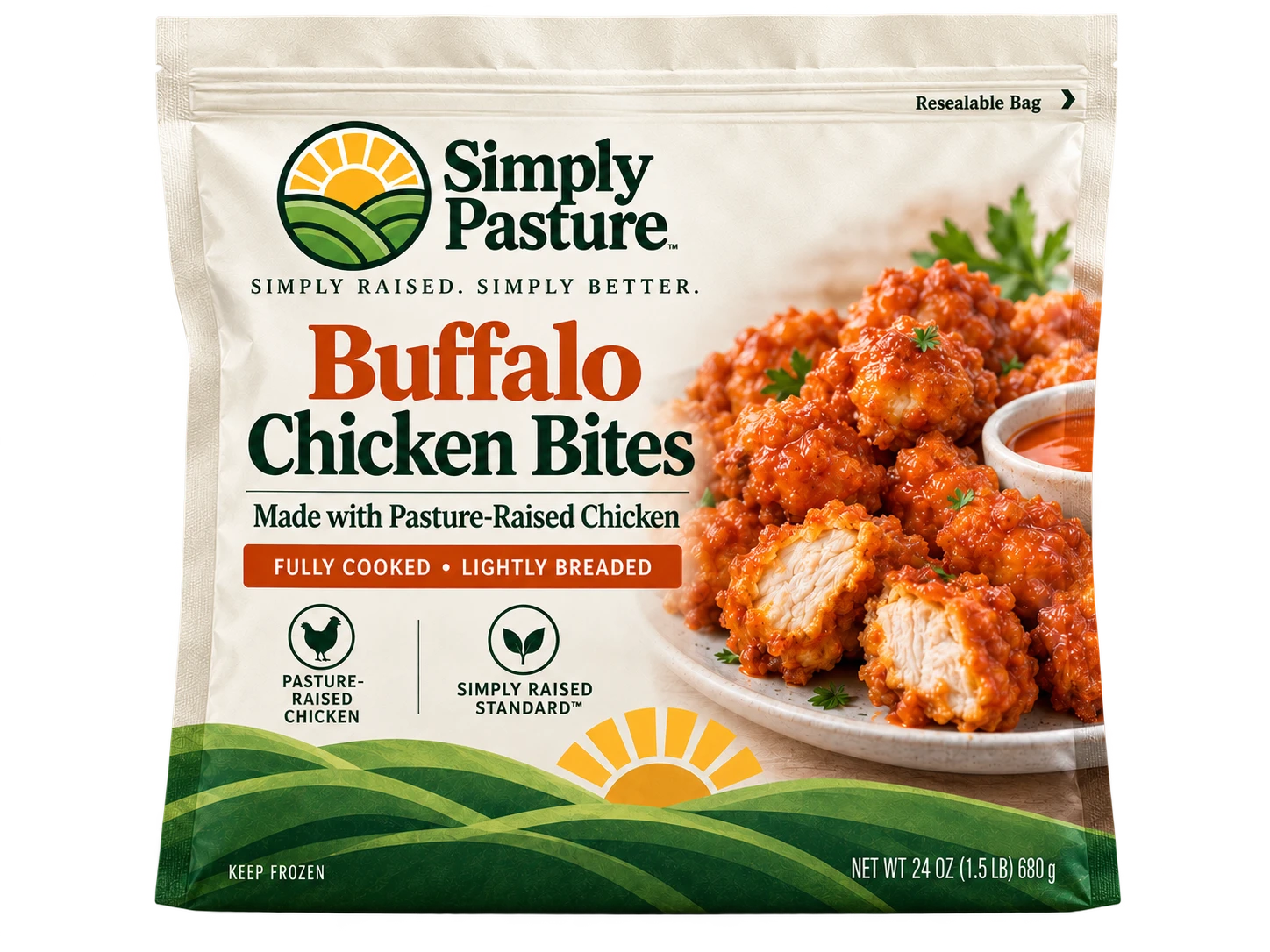 Package of Buffalo Chicken Bites