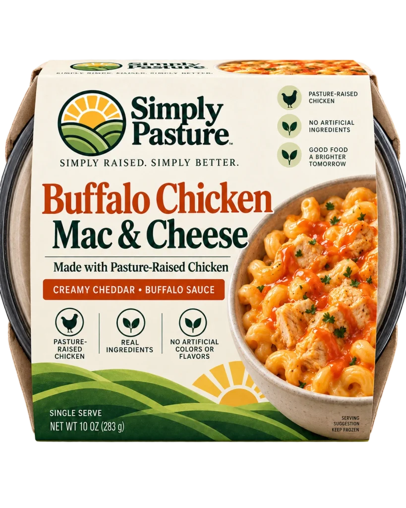 Package of Buffalo Chicken Mac & Cheese