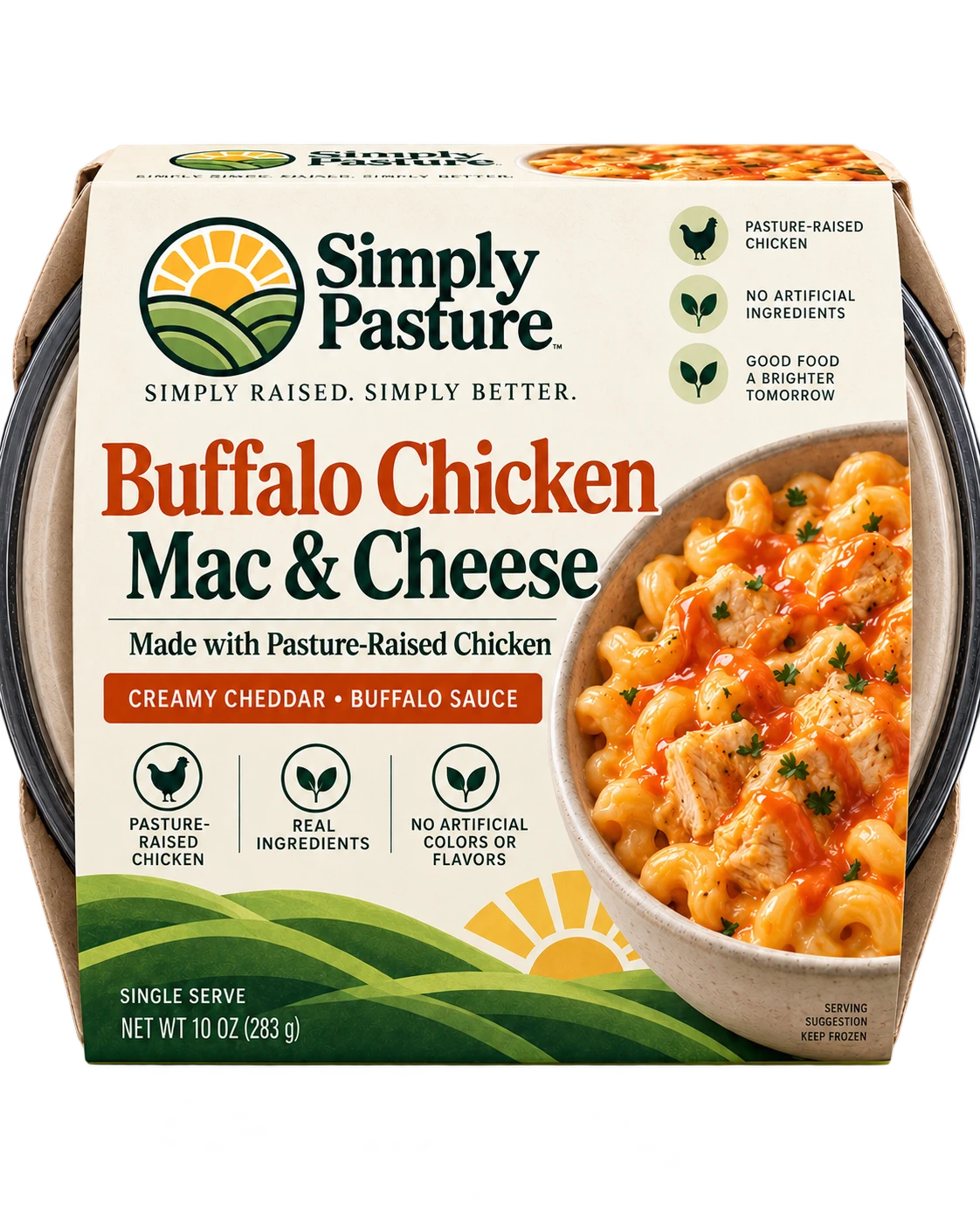 Package of Buffalo Chicken Mac & Cheese