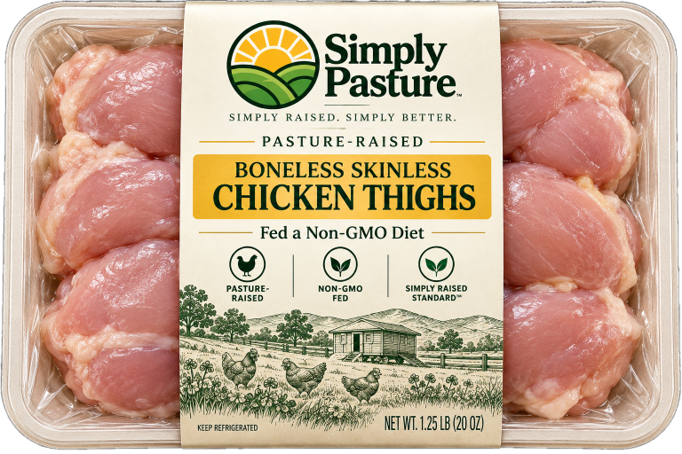 Package of Pasture-Raised Boneless Skinless Chicken Thighs