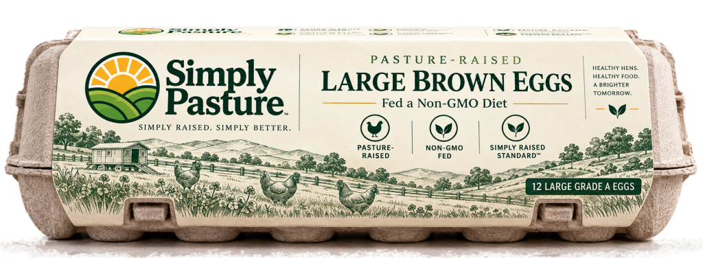 Carton of Pasture-Raised Large Brown Eggs