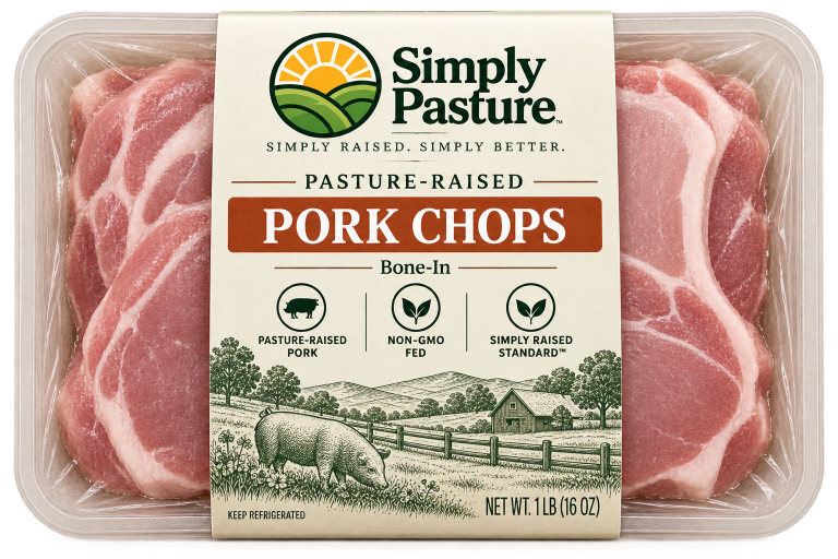 Package of Pasture-Raised Bone-In Pork Chops