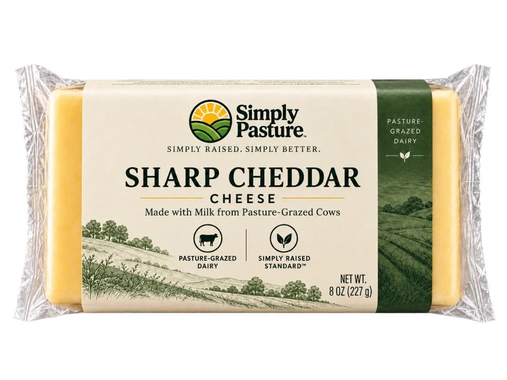 Package of Sharp Cheddar Cheese