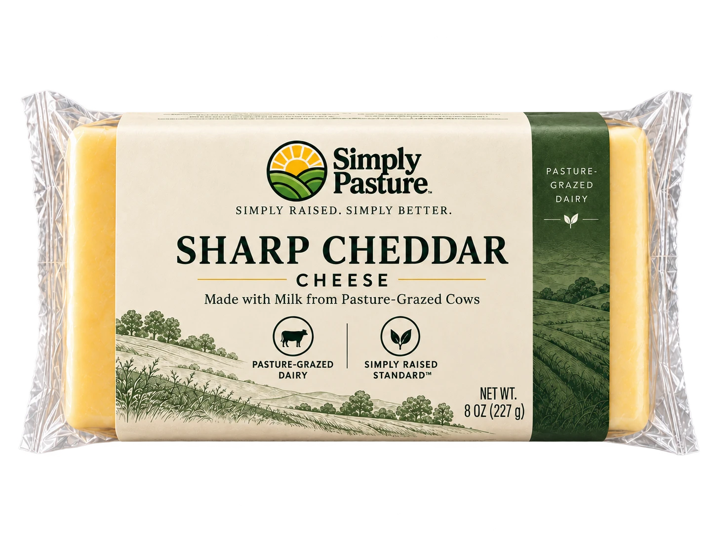 Package of Sharp Cheddar Cheese