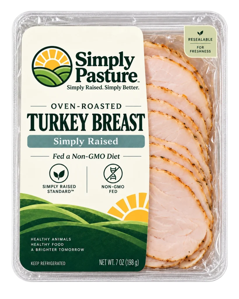 Package of Oven-Roasted Turkey Breast Deli Slices