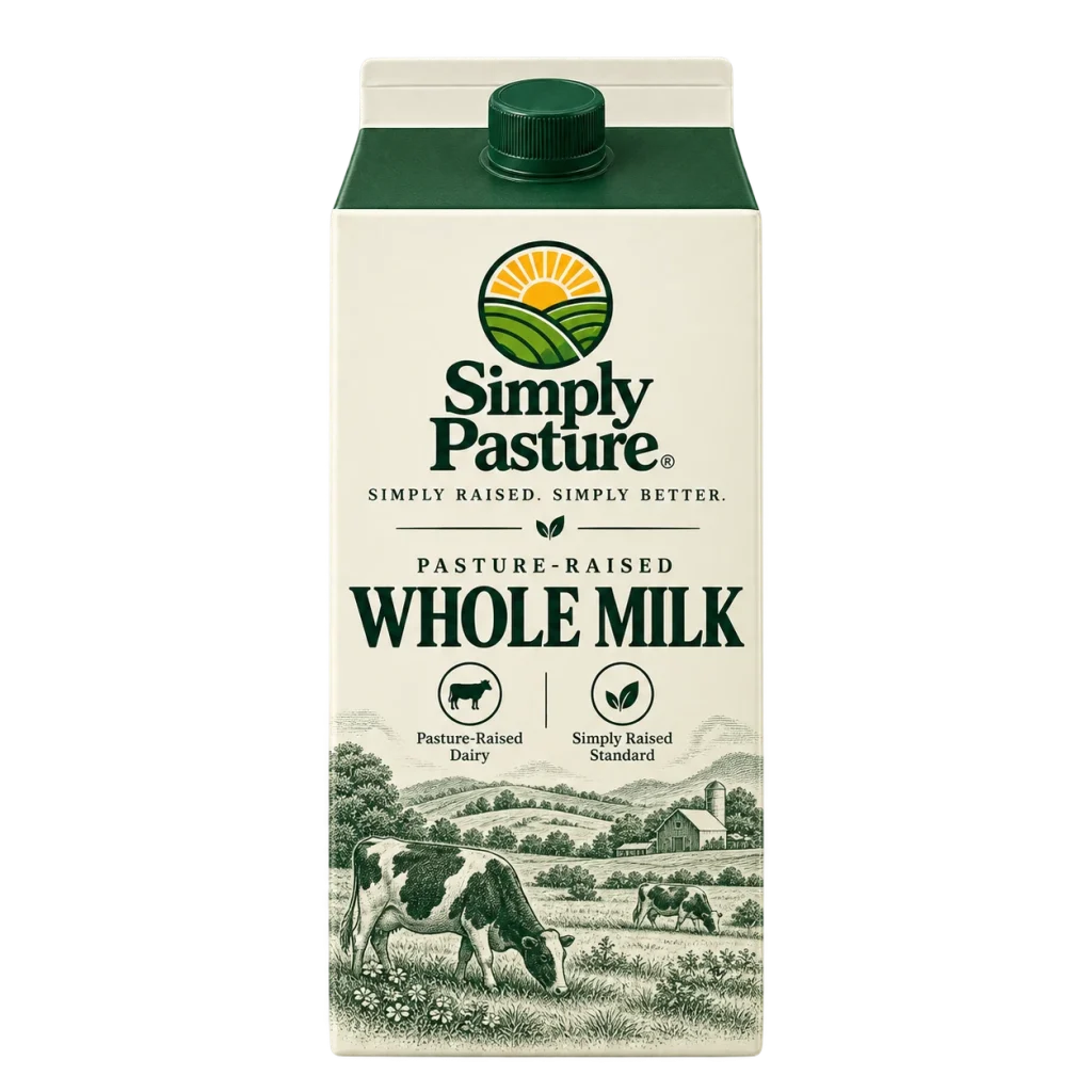 Carton of Pasture-Raised Whole Milk