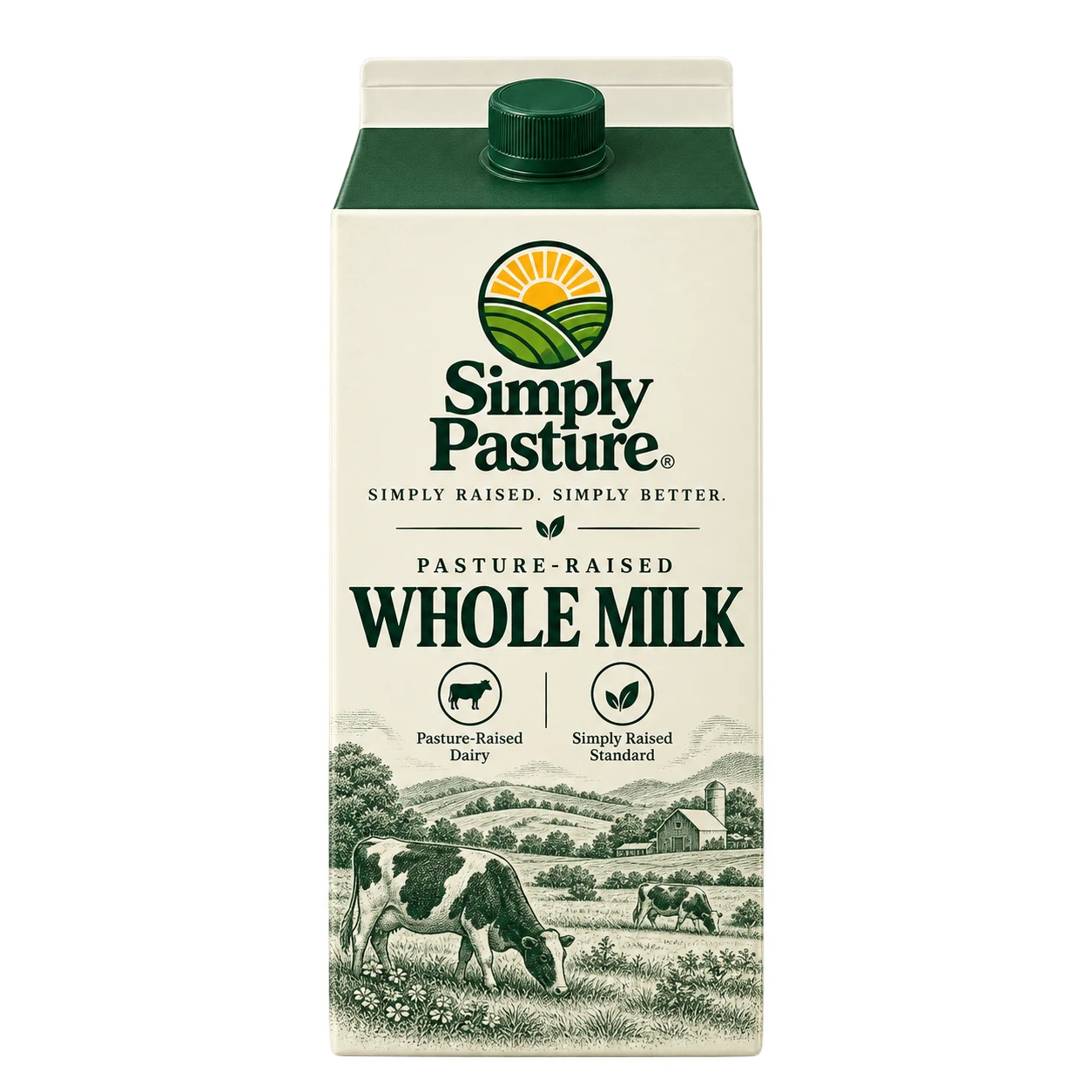 Carton of Pasture-Raised Whole Milk